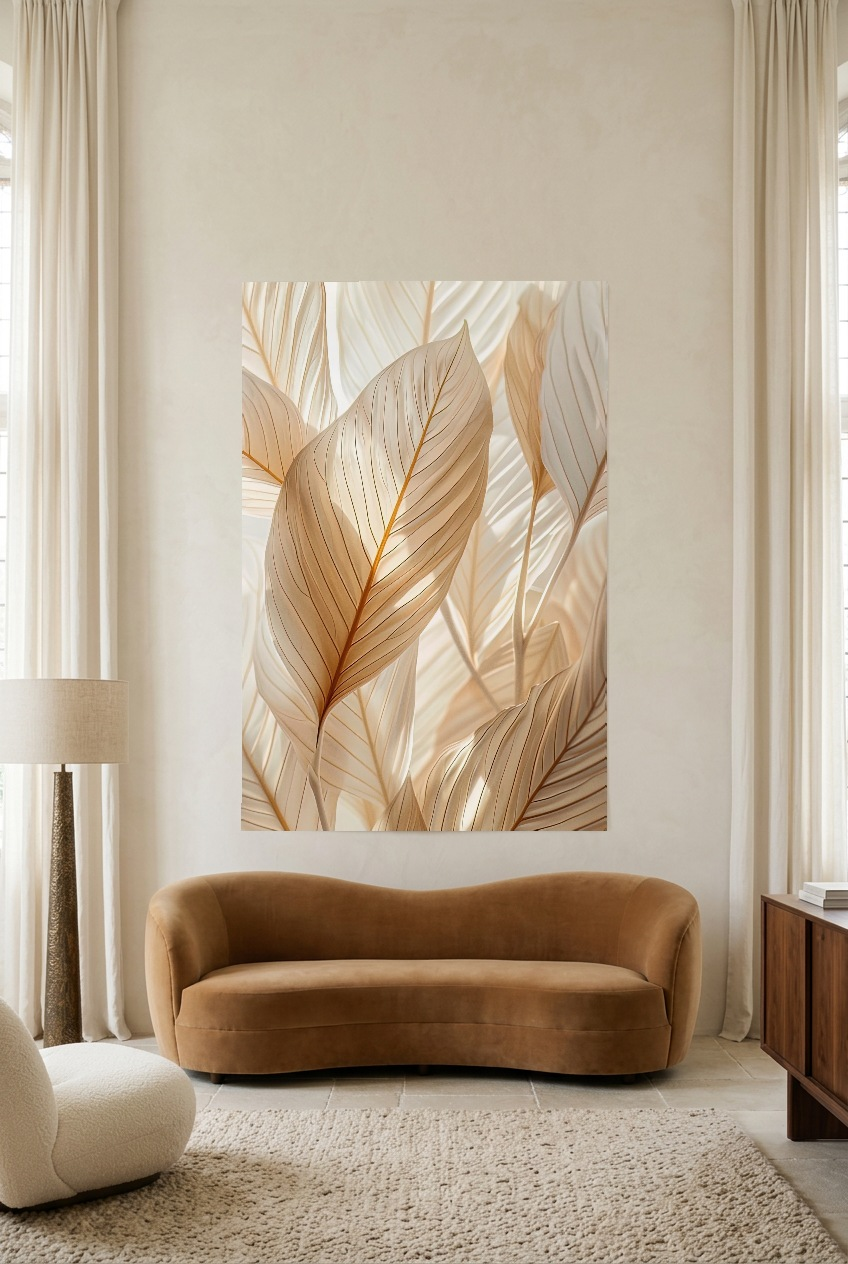 Le Velours Végétal — unframed poster in a living room