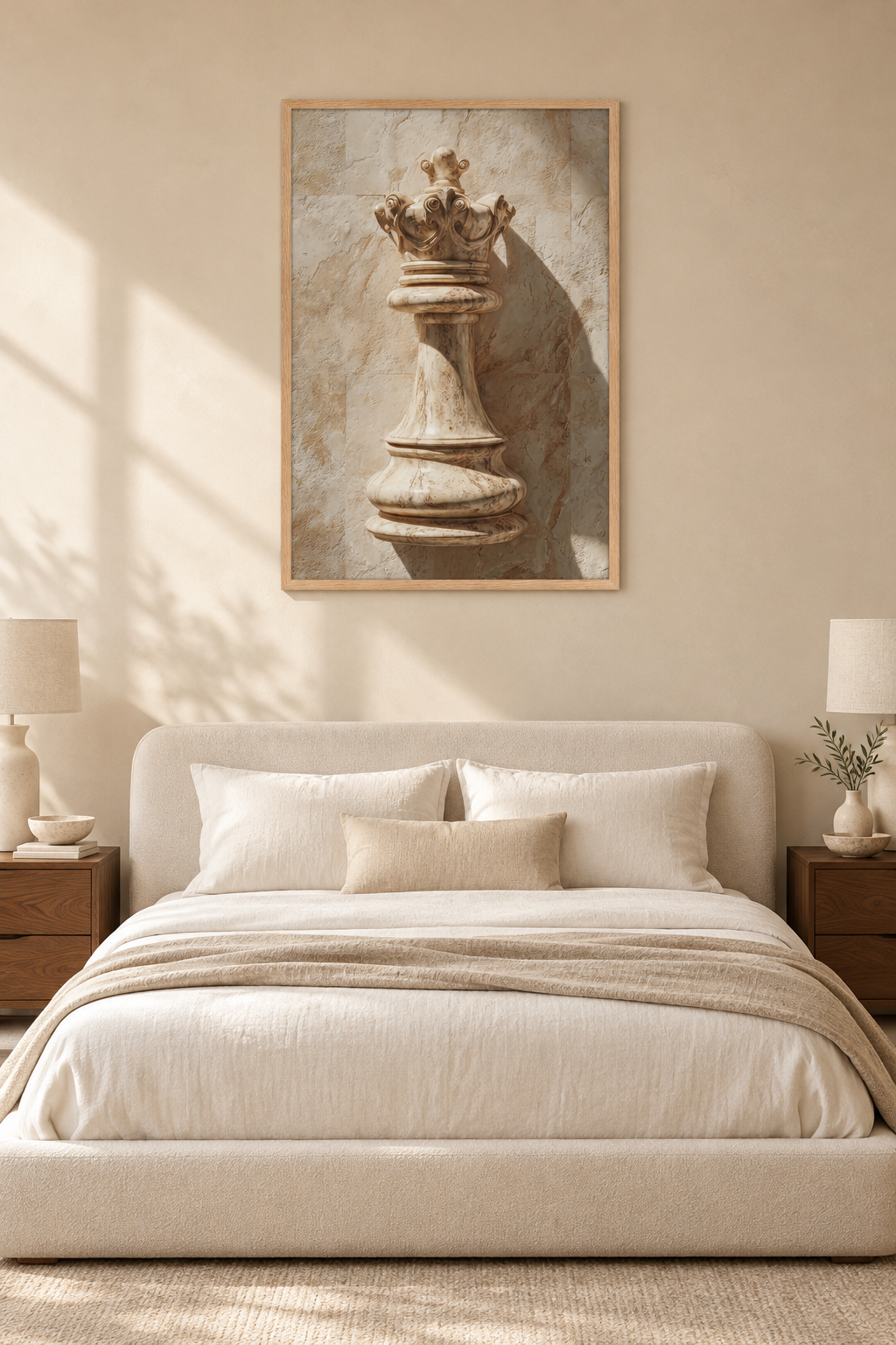 The Crowned King in a bedroom
