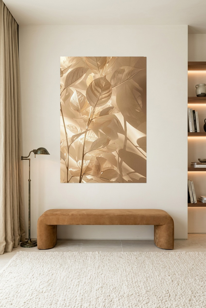 Les Feuilles d'Or — póster sin marco en una sala de lectura