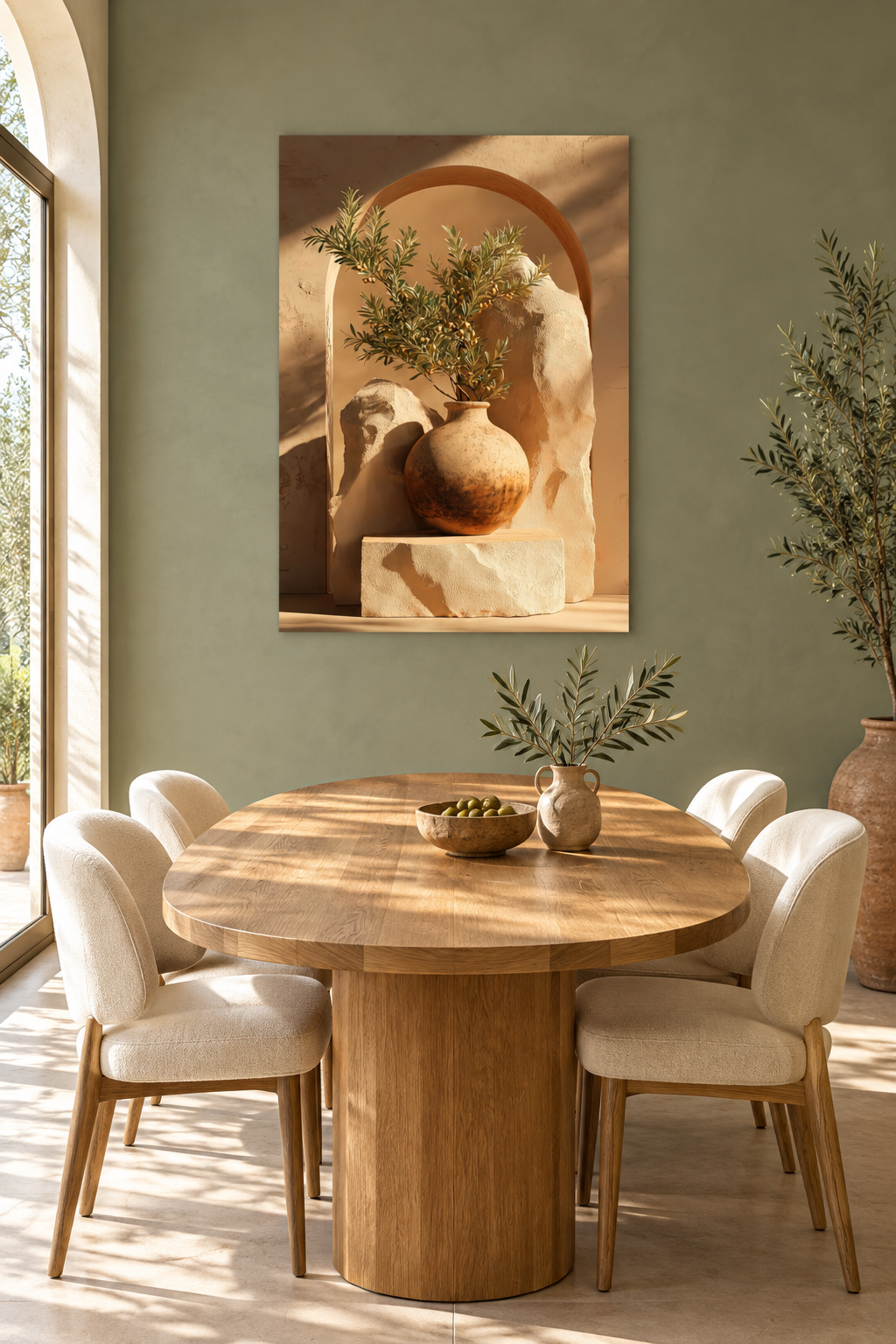 Il Riparo dell'Ulivo in una sala da pranzo