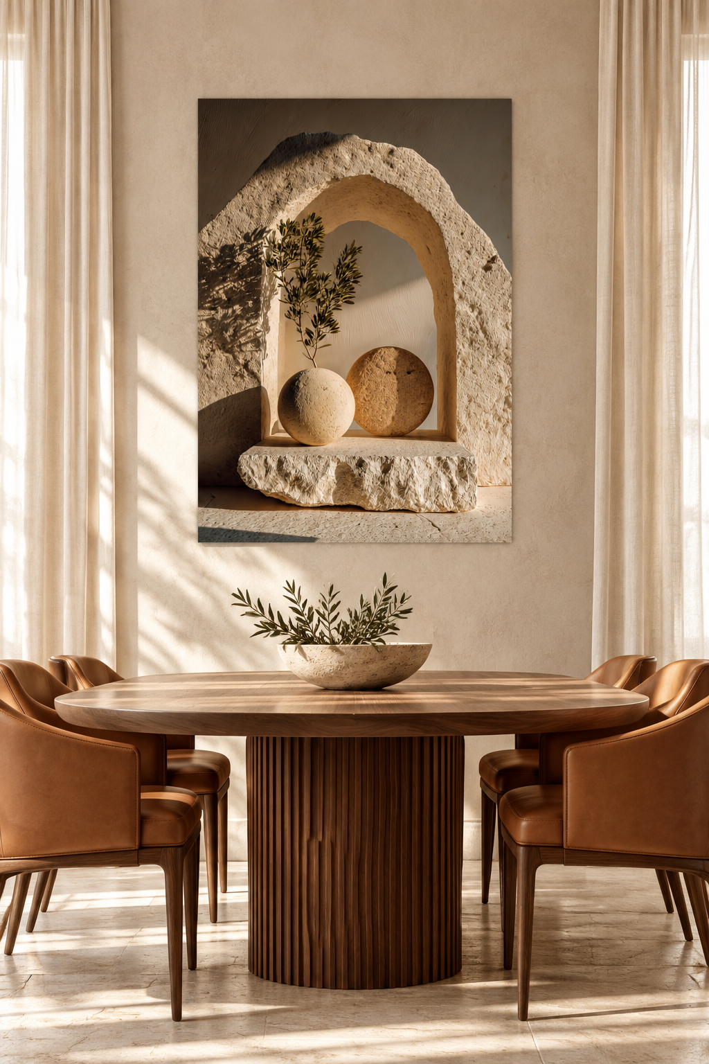 Le Sfere sotto la Volta in una sala da pranzo