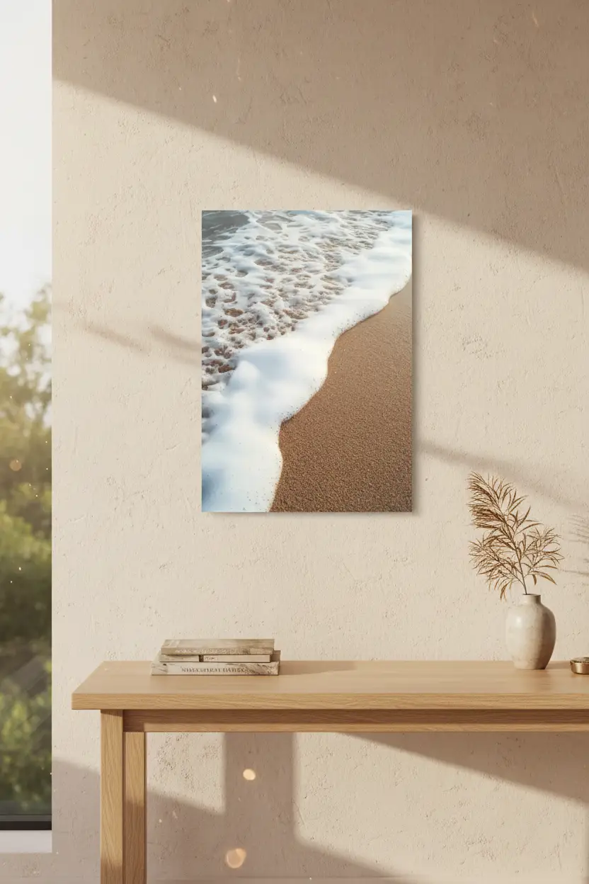 L’Écume — Affiche murale minimaliste sable et mer — affiche murale minimaliste | Cassili-home