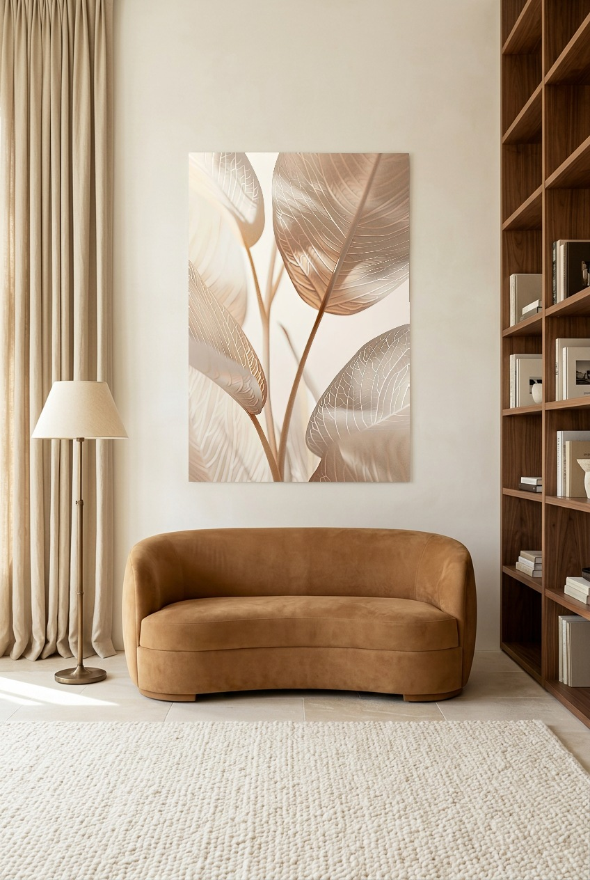 Les Feuilles d’Ivoire — poster zonder lijst in een leeskamer