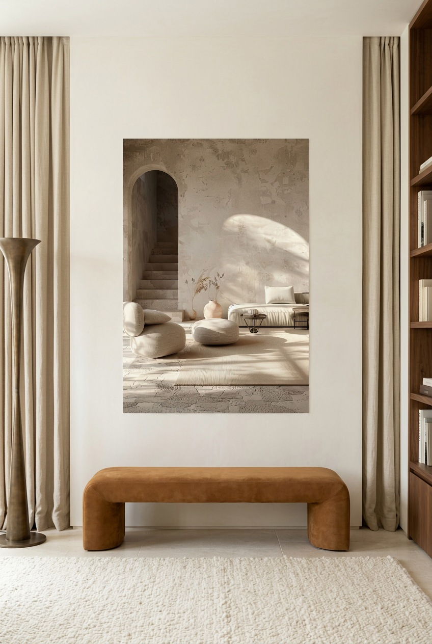 Le Salon de l’Arche — poster sem moldura numa sala de leitura