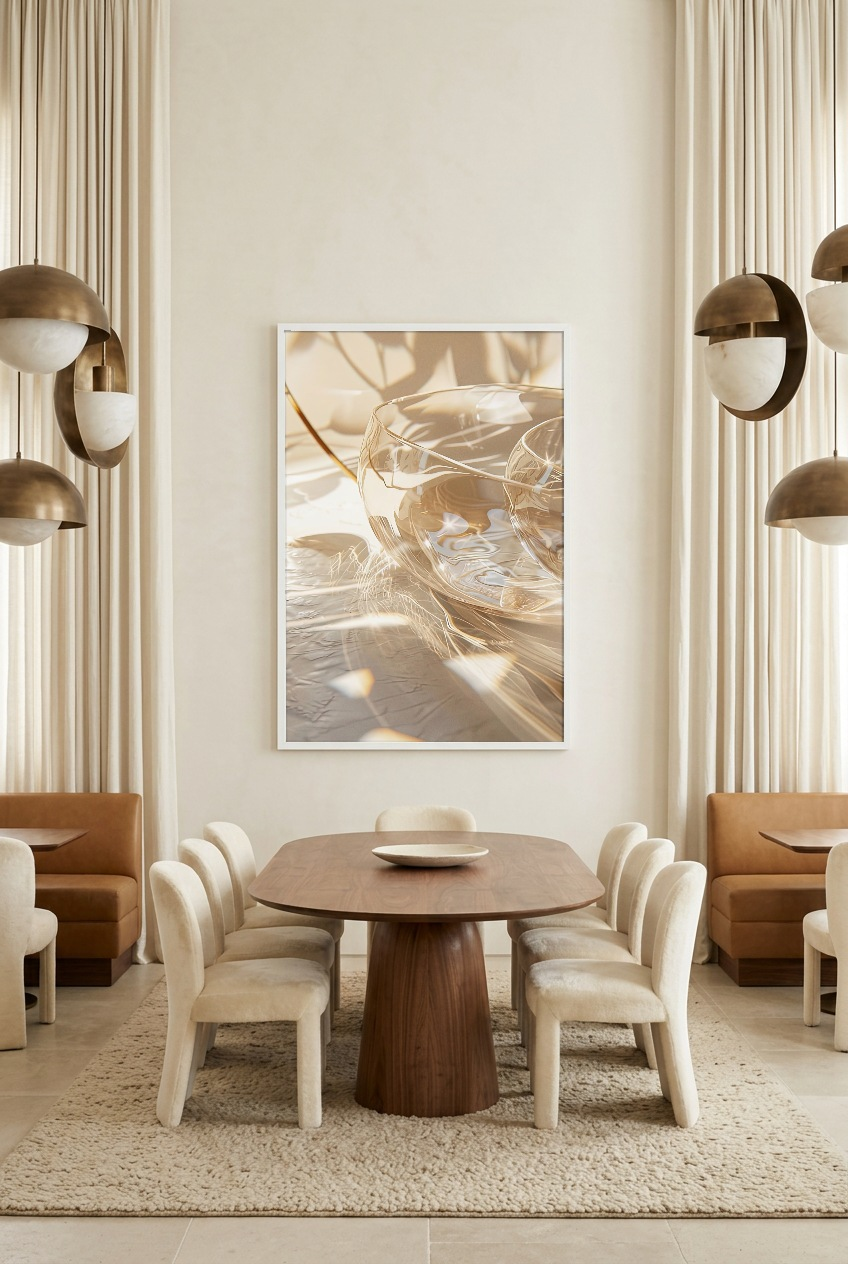 Le Prisme — Poster im weißen Rahmen im Esszimmer
