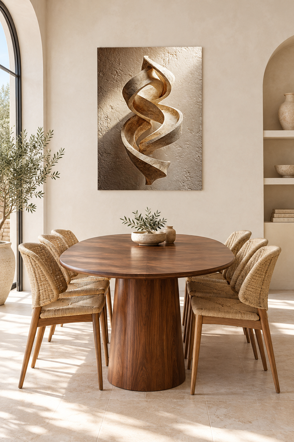 The Twisted Ribbon in a dining room