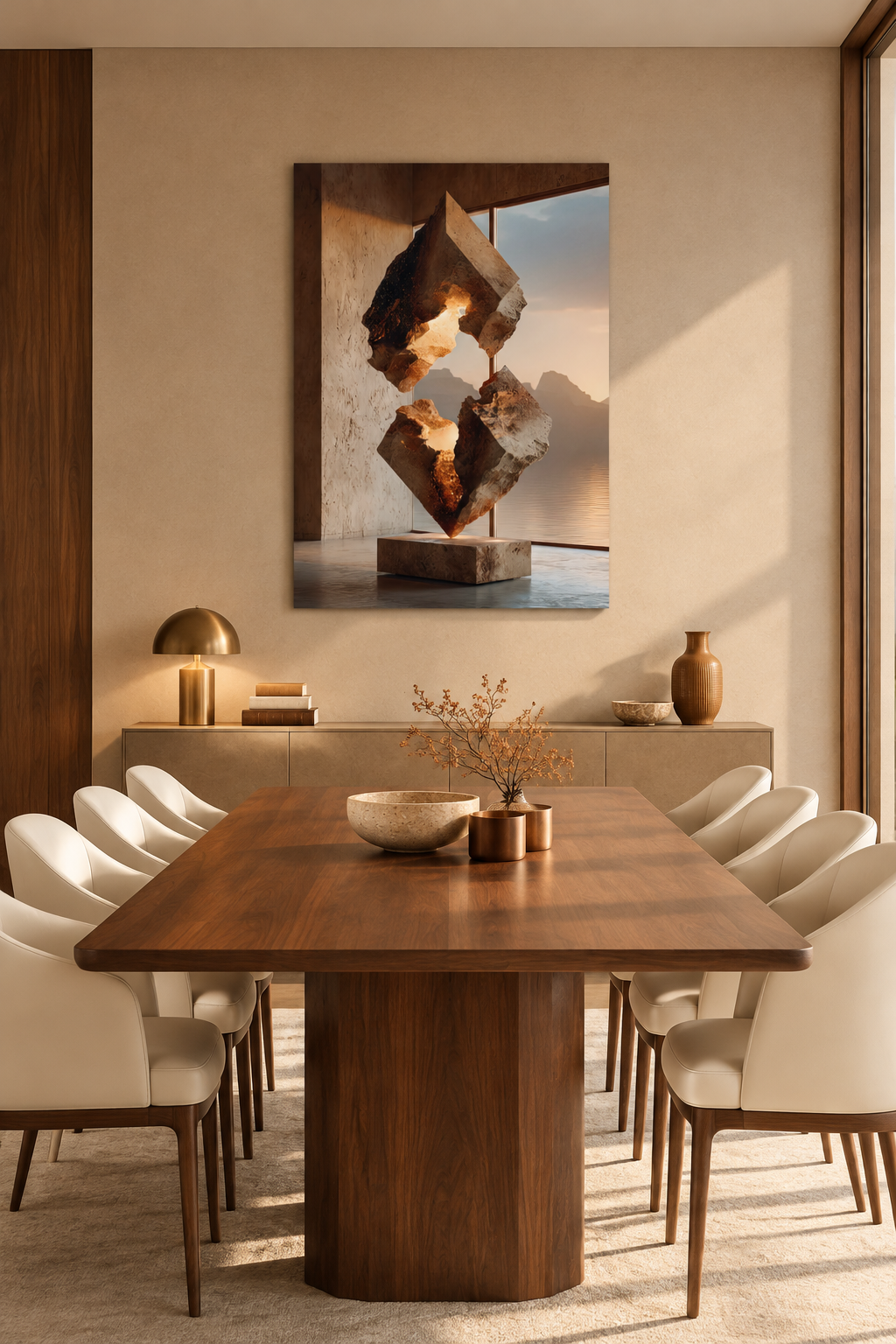 The Split Stone in a dining room