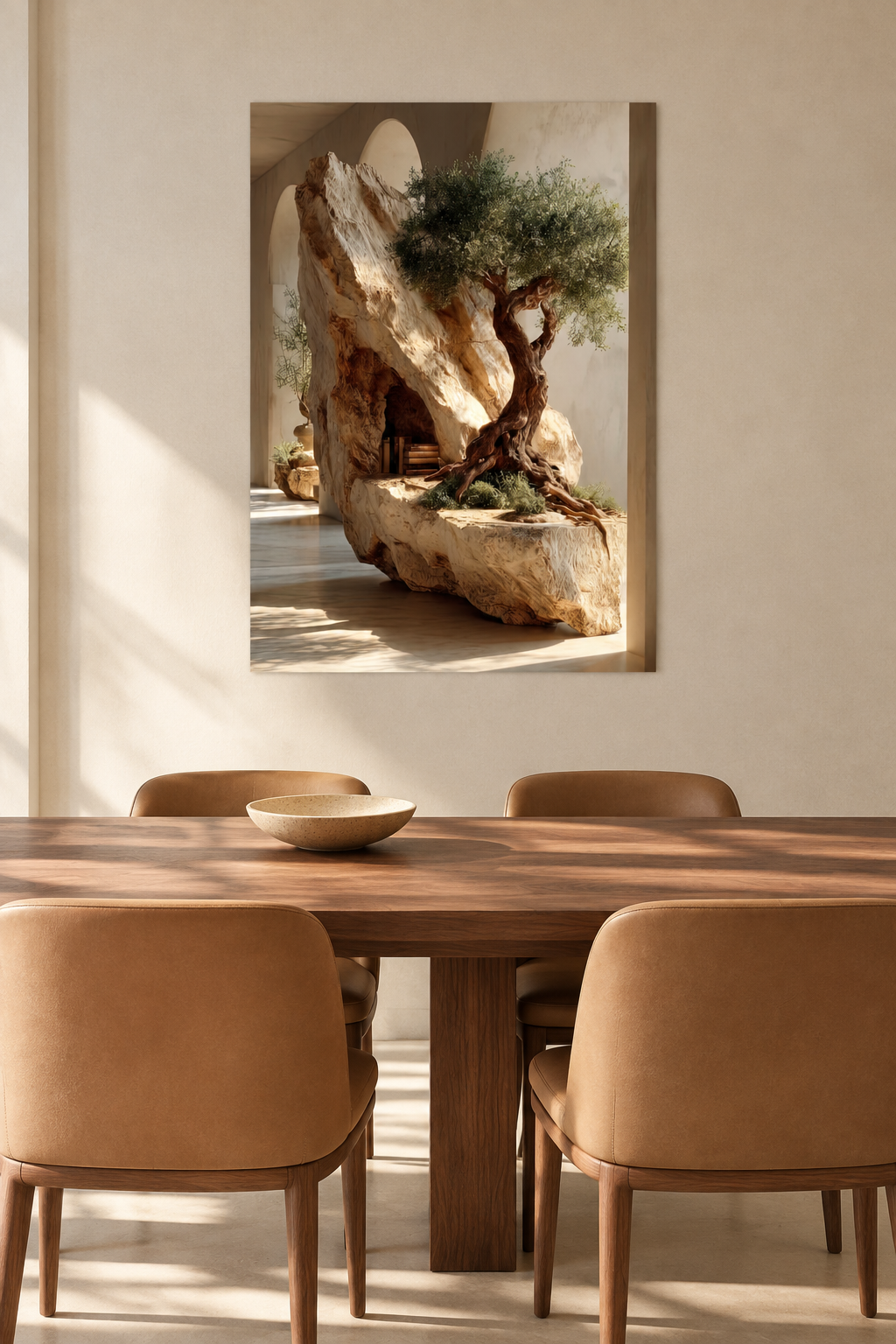 L'Ulivo della Roccia in una sala da pranzo