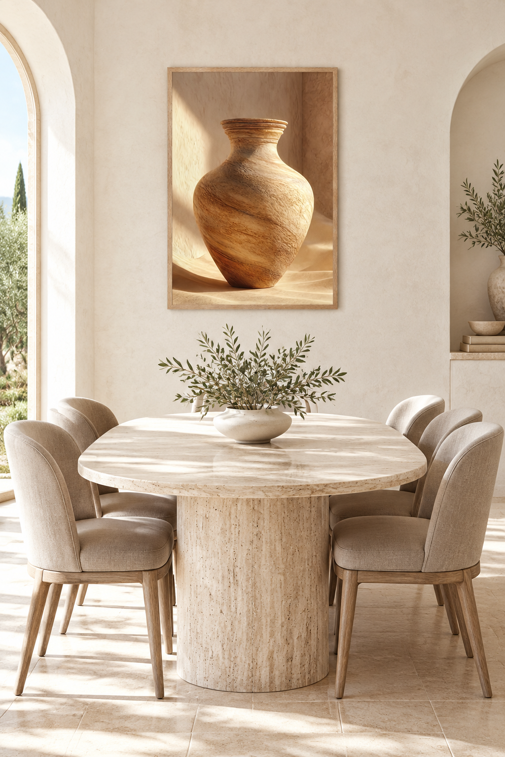 The Veined Vase in a dining room