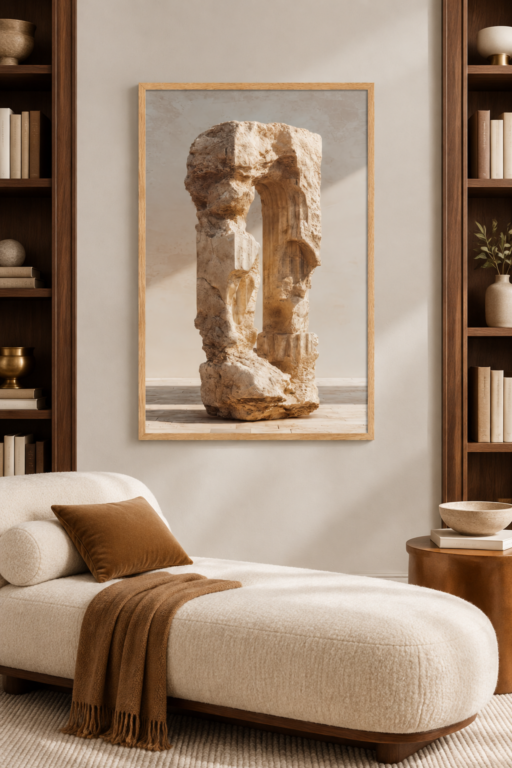 Die gebrochene Säule in einer Leseecke