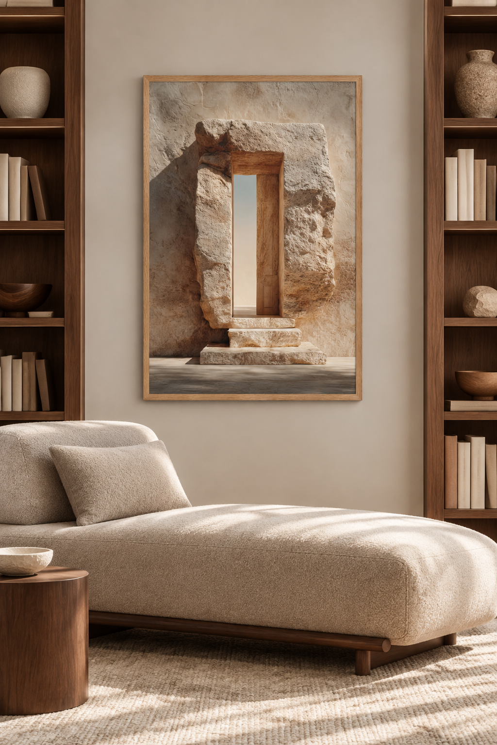 The Hewn Passage in a reading nook