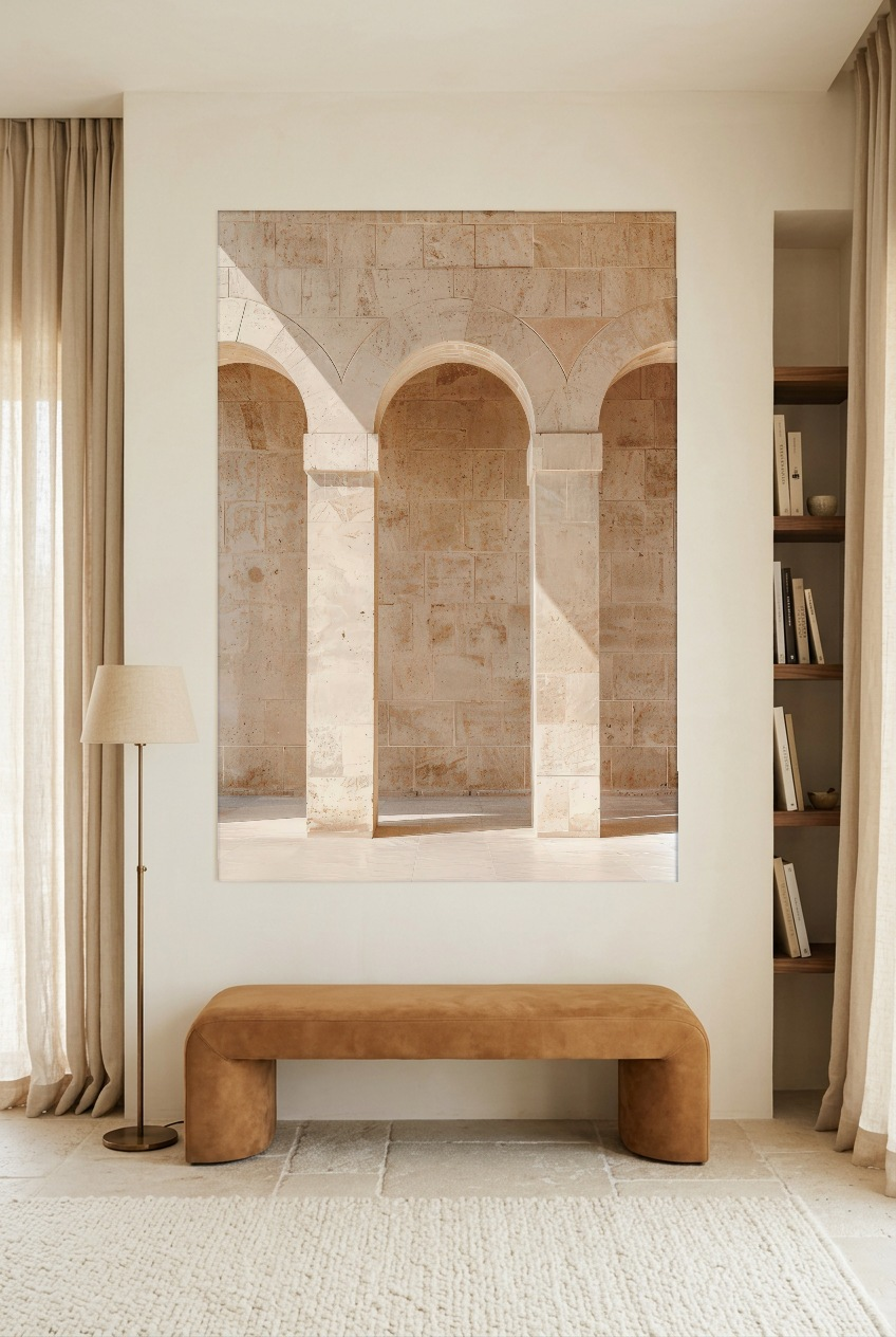 Les Trois Arches — poster sem moldura numa sala de leitura