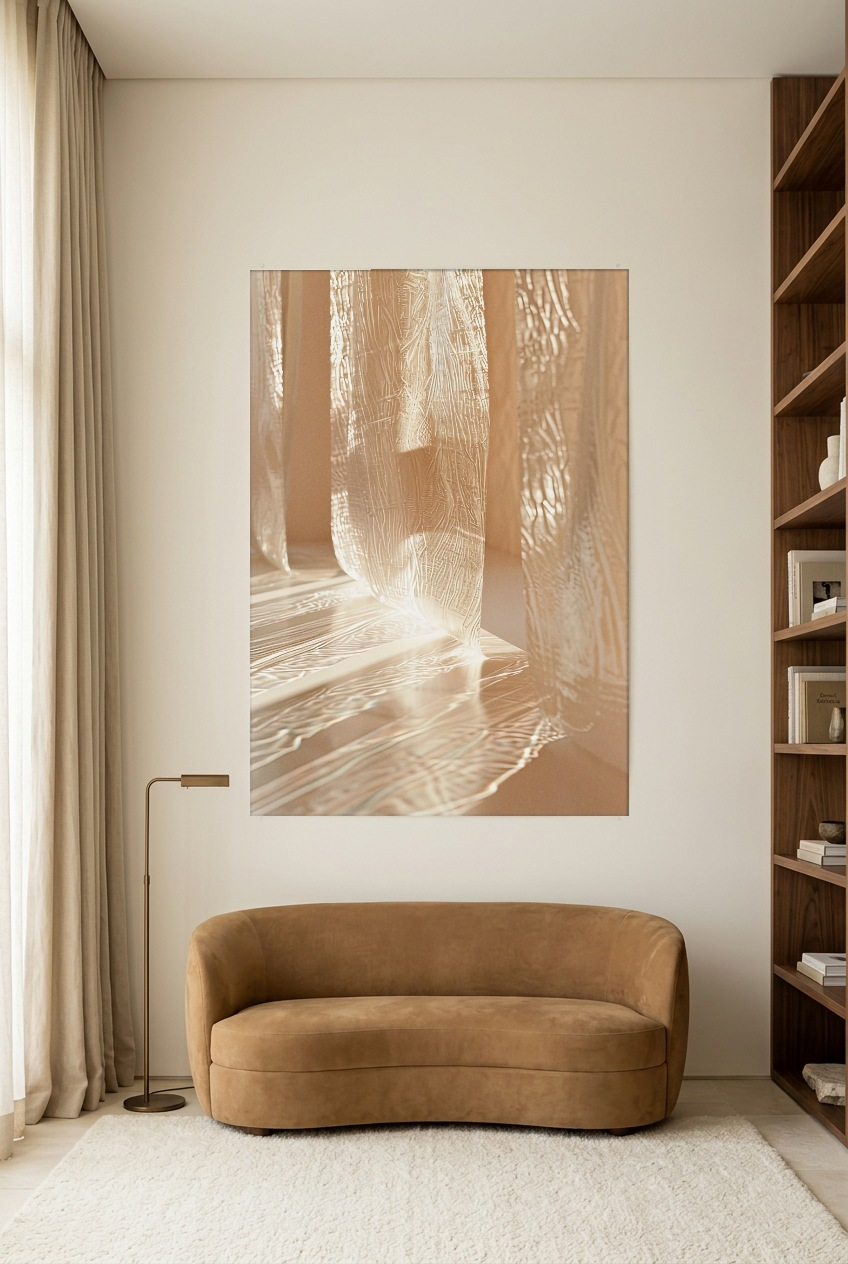 Le Voile de Verre — póster sin marco en una sala de lectura