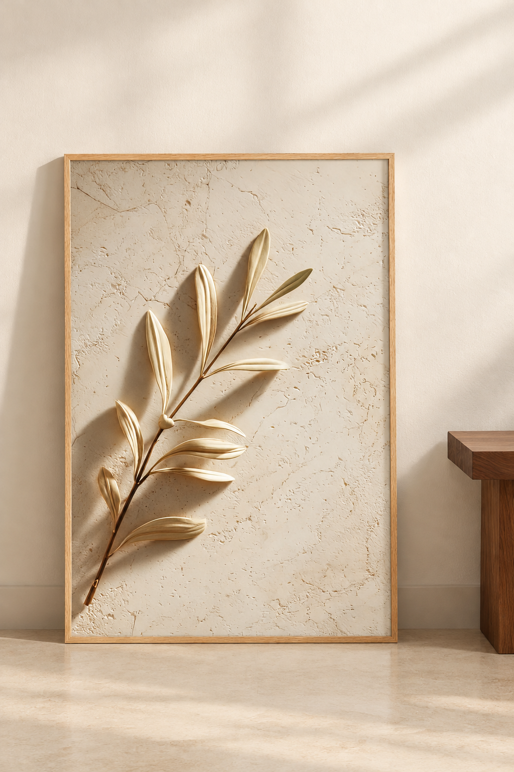 Poster The Golden Branch resting on the floor against a wall