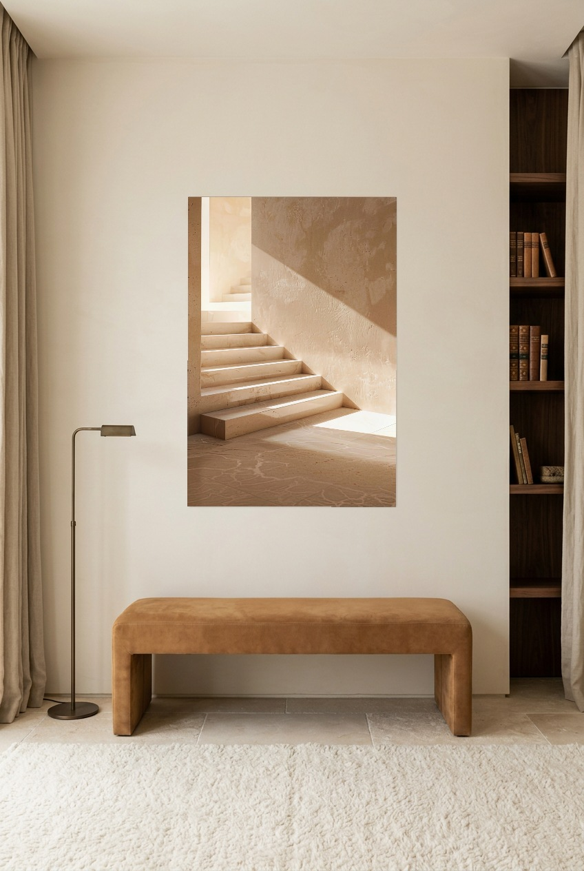 L’Escalier de Sable — poster sem moldura numa sala de leitura