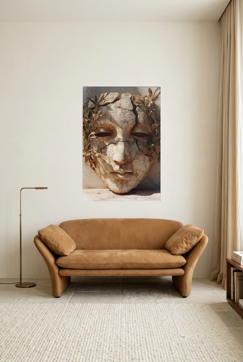 Le Visage aux Rameaux — Poster ohne Rahmen in einem Lesezimmer