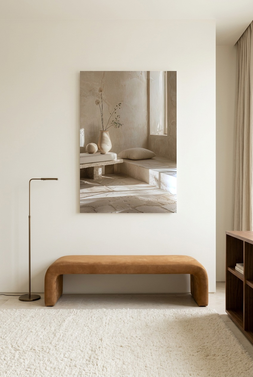 Le Salon de Travertin — poster senza cornice in una sala di lettura