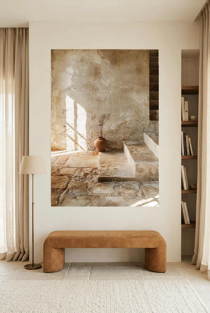 Le Vase sur la Marche — poster sem moldura numa sala de leitura