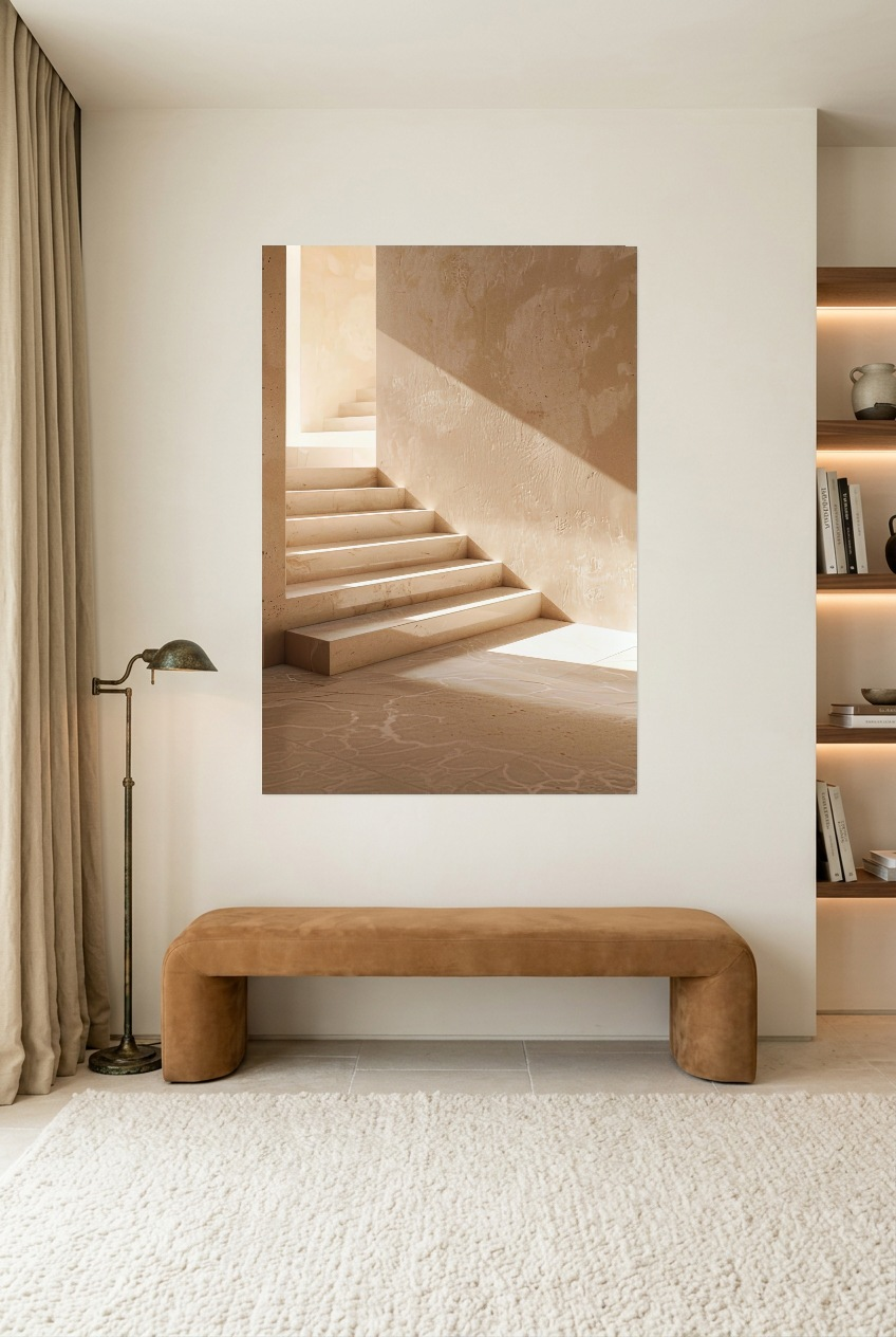 L’Escalier de Sable — poster sem moldura numa sala de leitura
