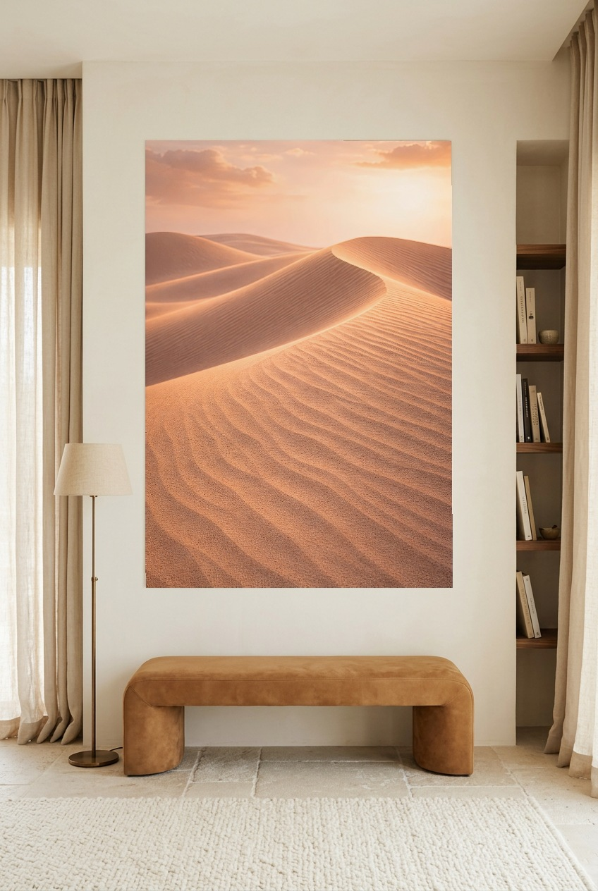 L’Étendue Dorée — unframed poster in a reading room