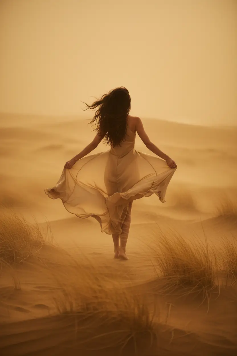 Desert Breath — Minimalist Gold Dunes Wall Art