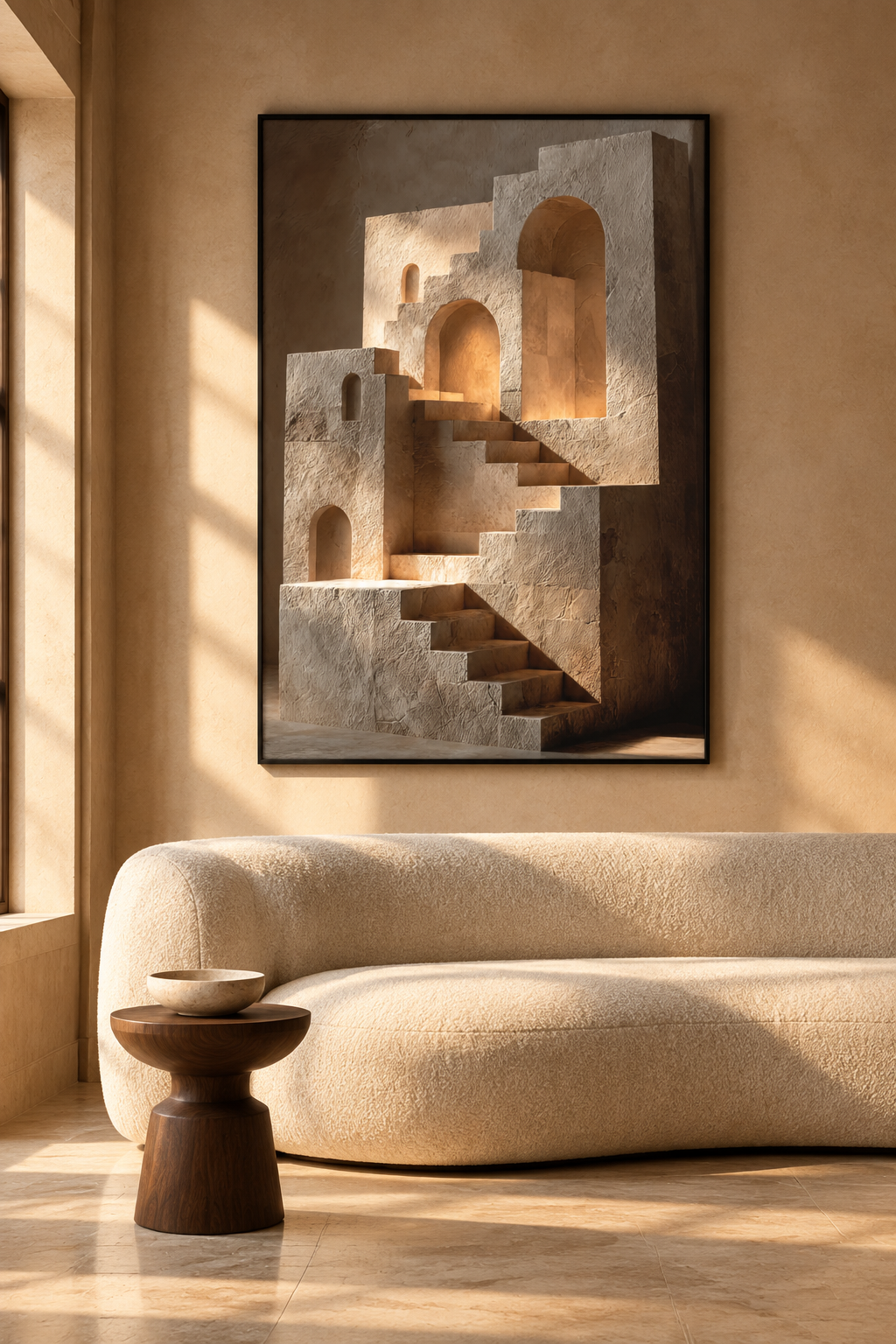 L’Escalier Impossible avec cadre noir