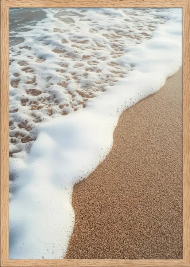 L’Écume — Affiche murale minimaliste sable et mer — affiche murale minimaliste | Cassili-home