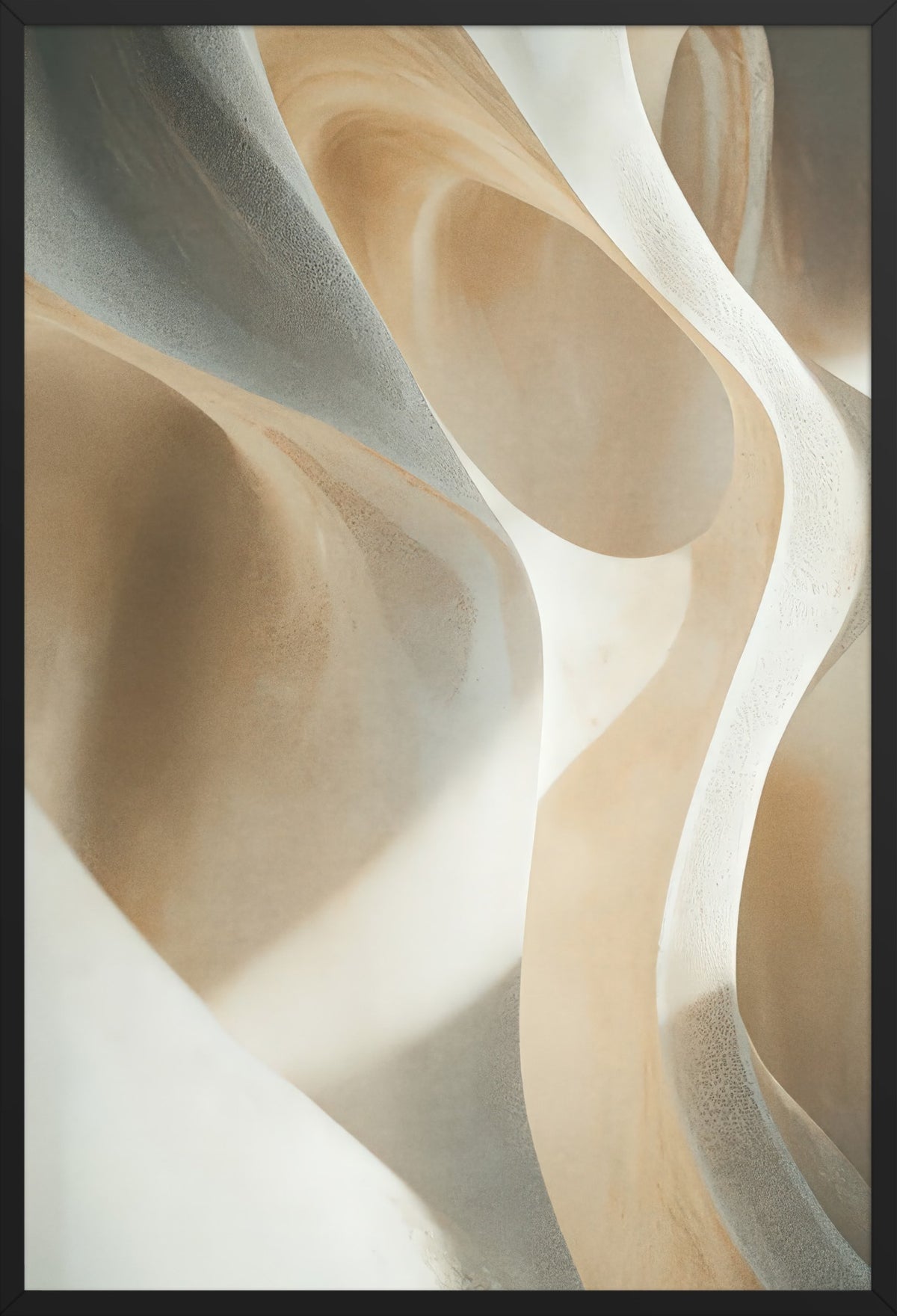The Chalk Waves — poster in a black frame, front view