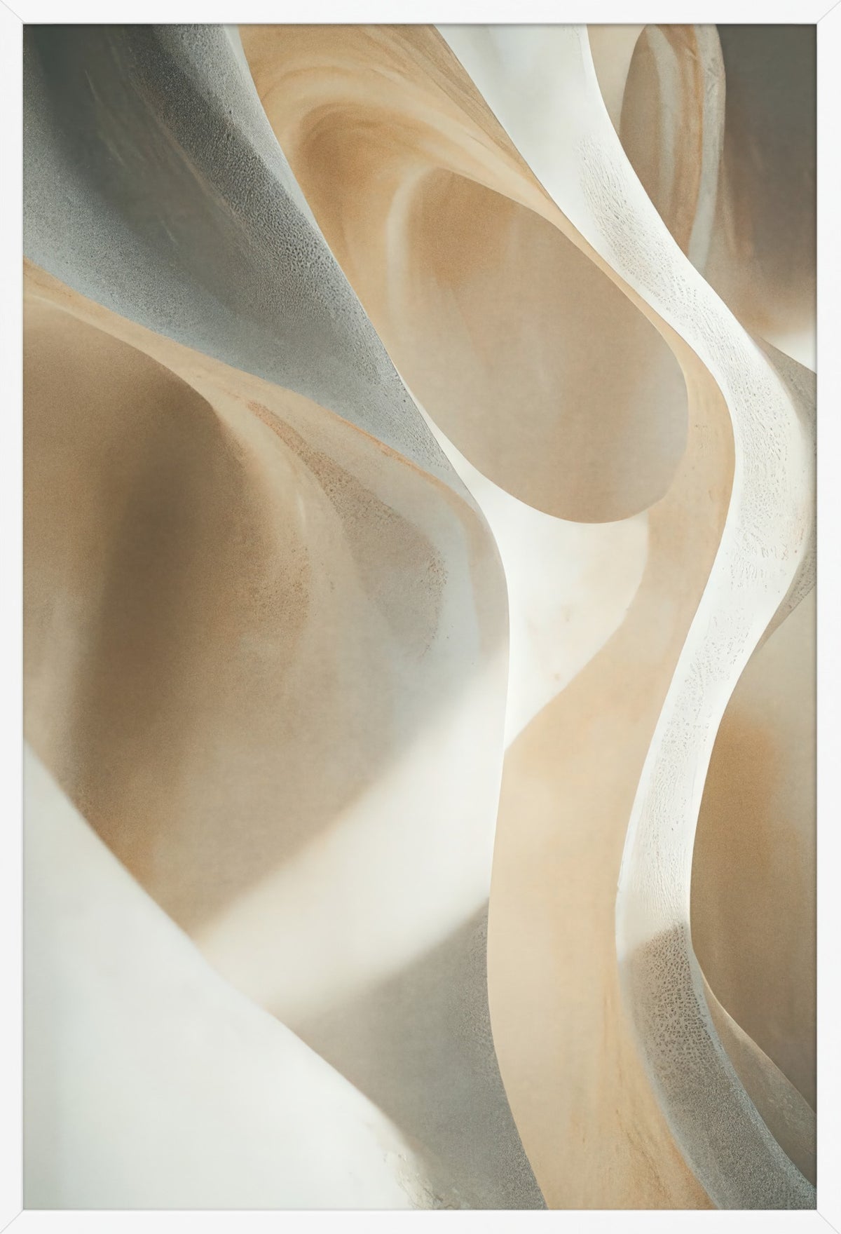 The Chalk Waves — poster in a white frame, front view