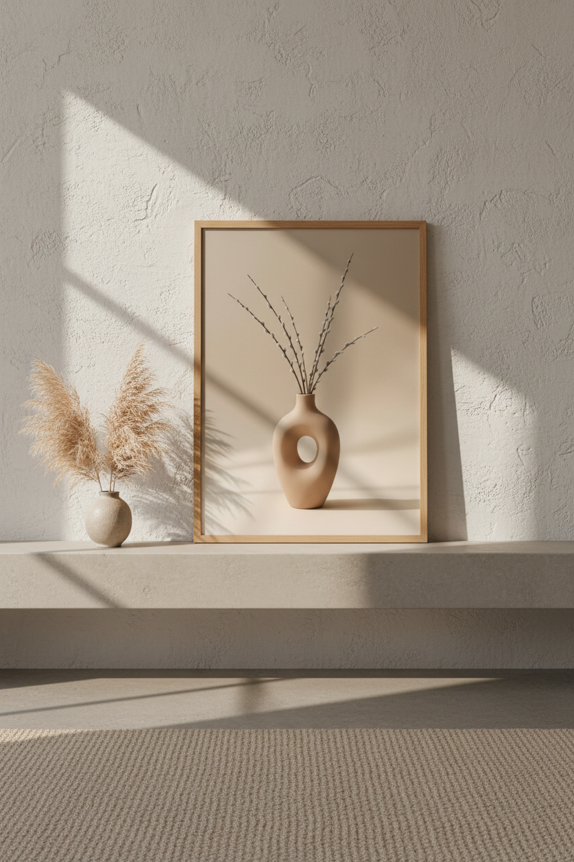 Vase Sculpté — living room étagère