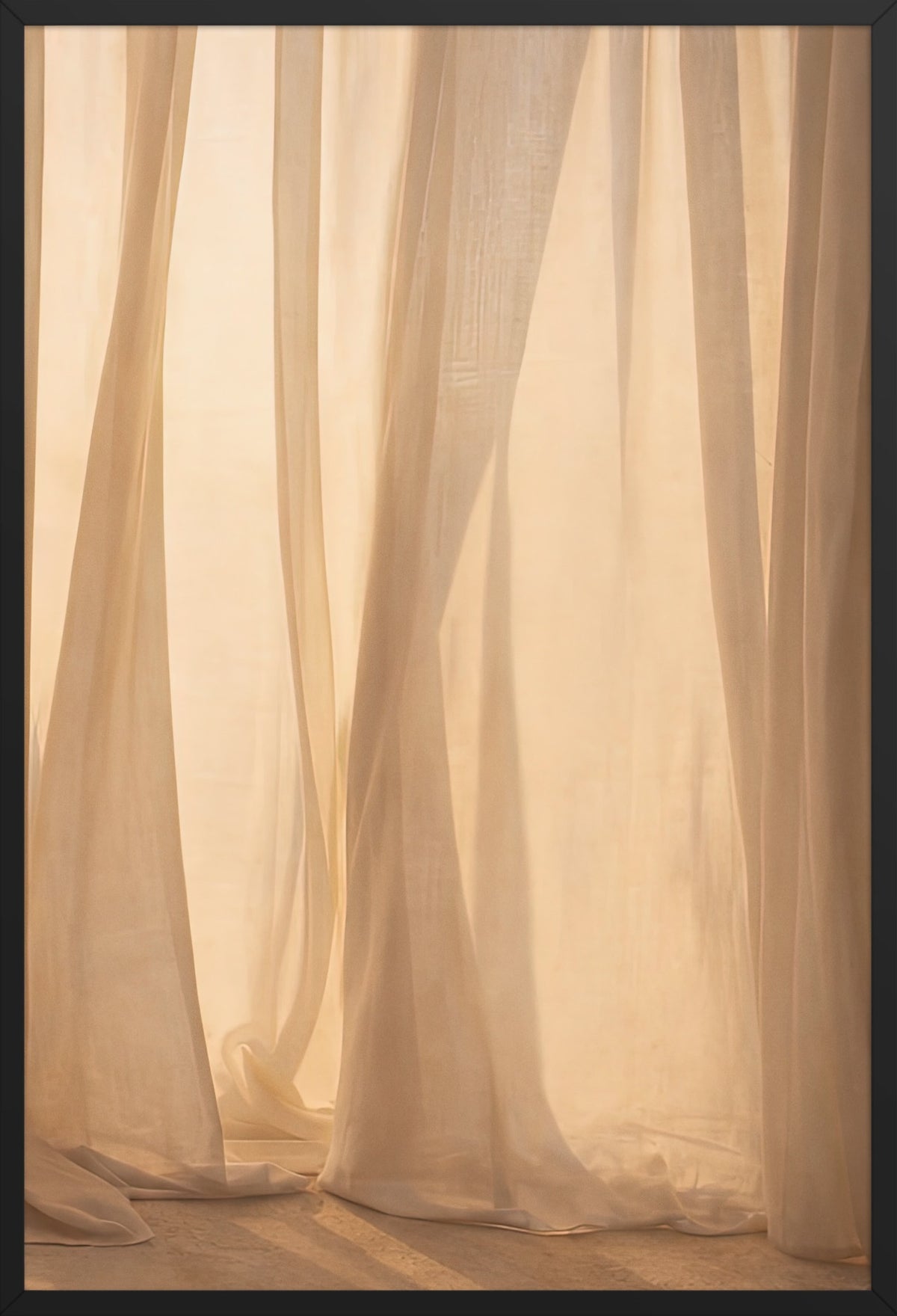 Velo di Luce — poster con cornice nera, vista frontale
