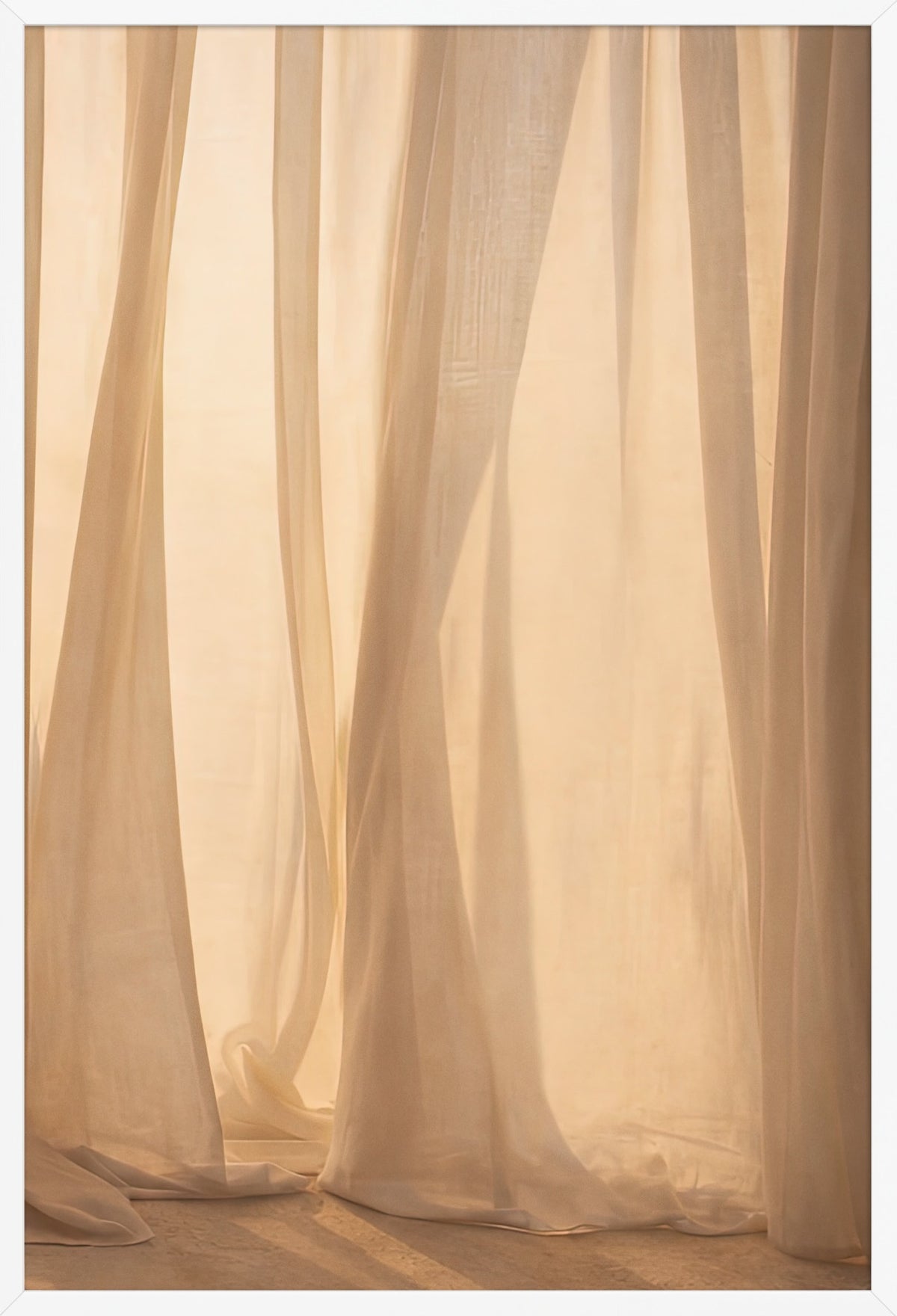 Velo di Luce — poster con cornice bianca, vista frontale