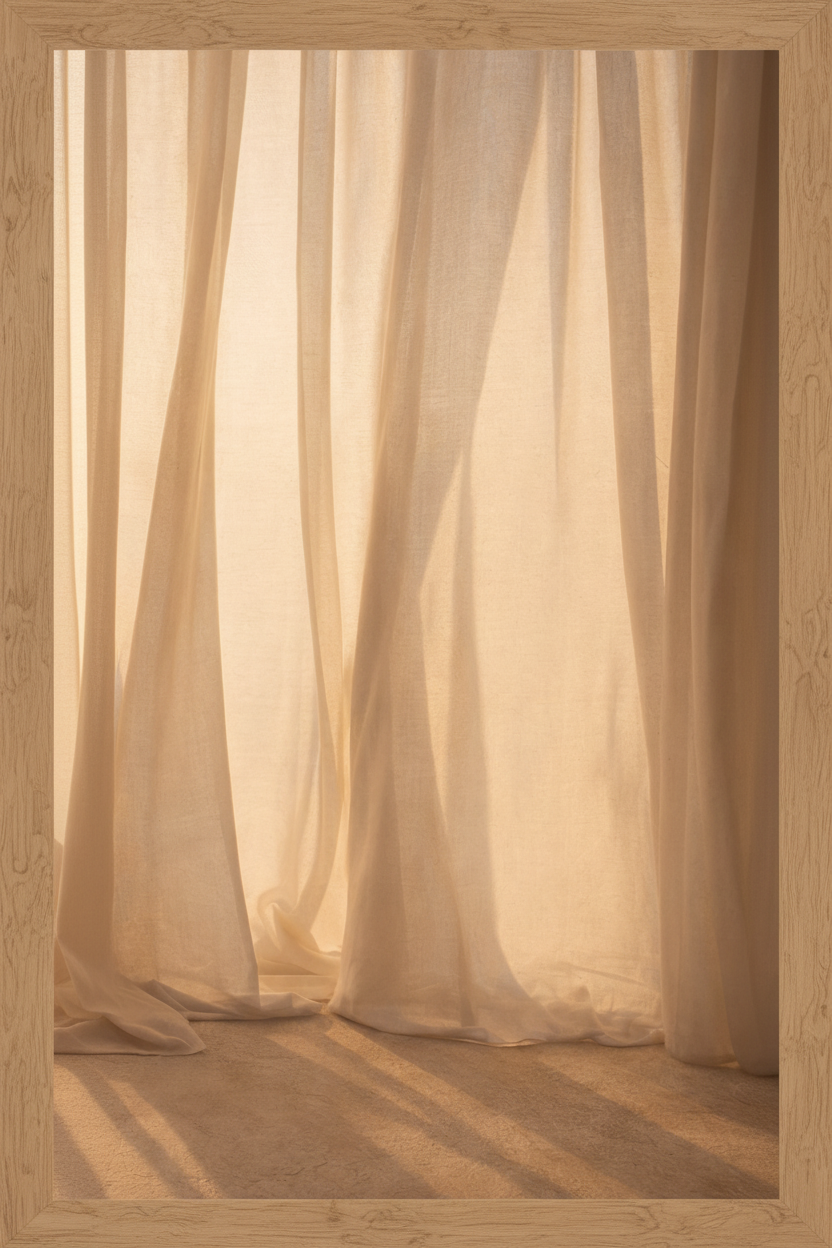 Voile de Lumière — Affiche murale minimaliste beige architecture — affiche murale minimaliste | Cassili-home